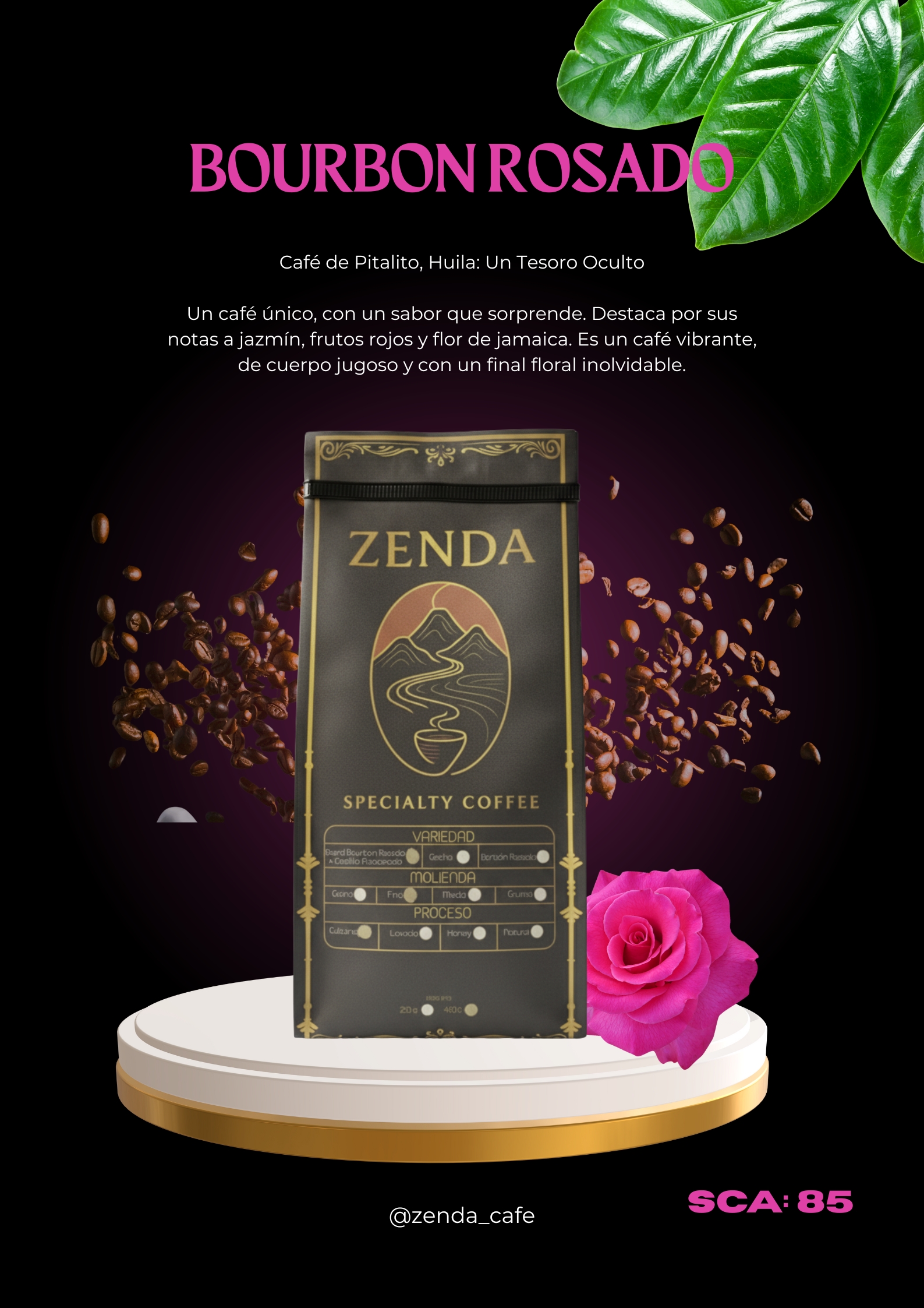 Bourbon Rosado Lavado 85 SCA