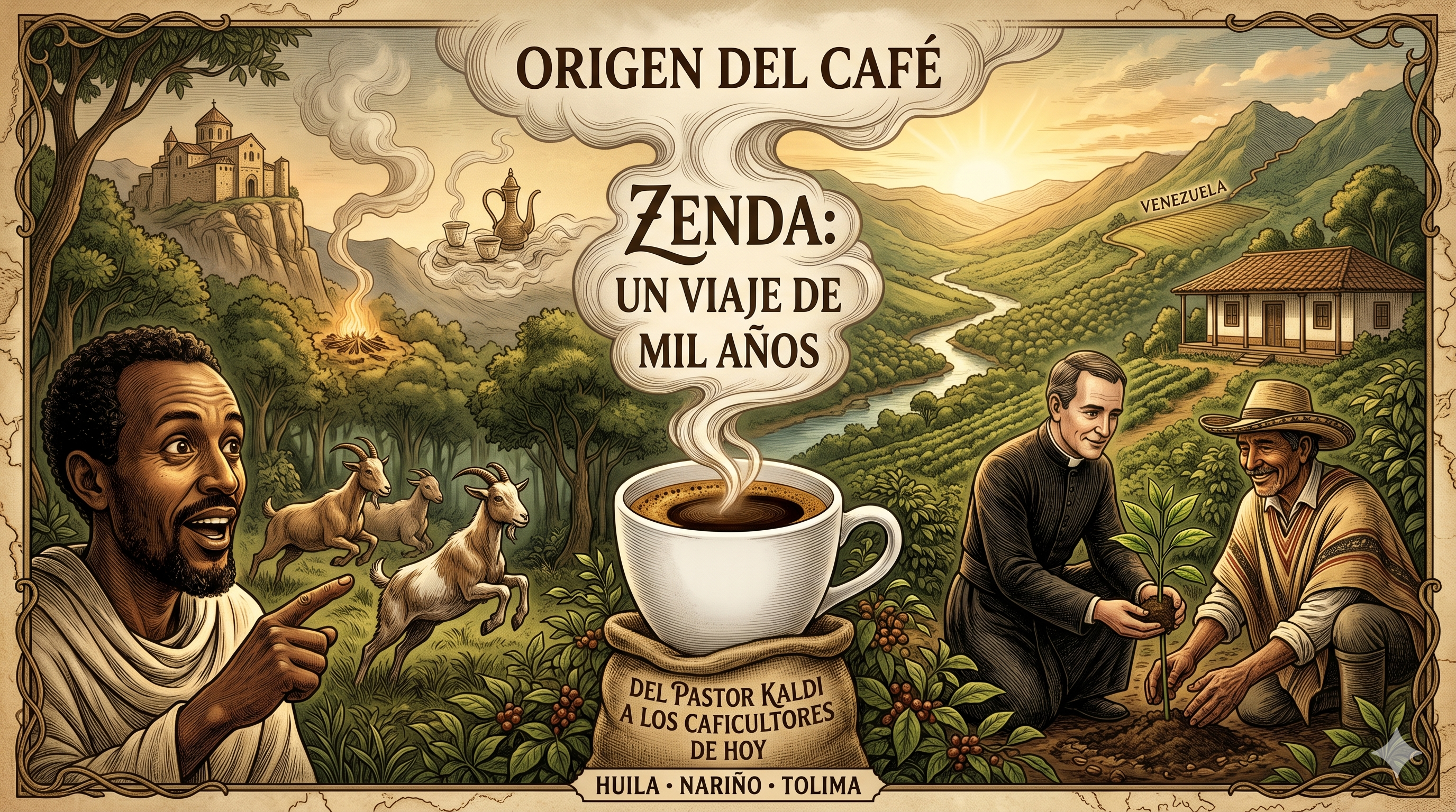 Origen del café: de un bosque africano a tu taza